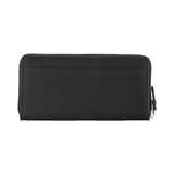 CONTINENTAL WALLET WITH LEATHER INTERIOR