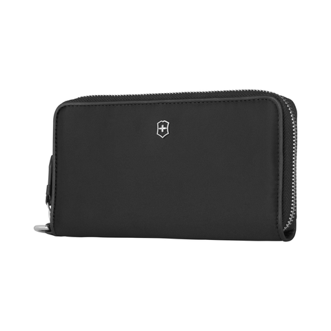 SMARTPHONE WRISTLET WITH LEATHER INTERIOR, BLACK