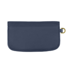 SLIM CLUTCH WITH LEATHER INTERIOR