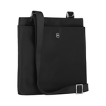 SLIM SHOULDER BAG, BLACK