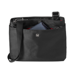 SLIM SHOULDER BAG, BLACK