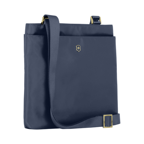 SLIM SHOULDER BAG, BLUE