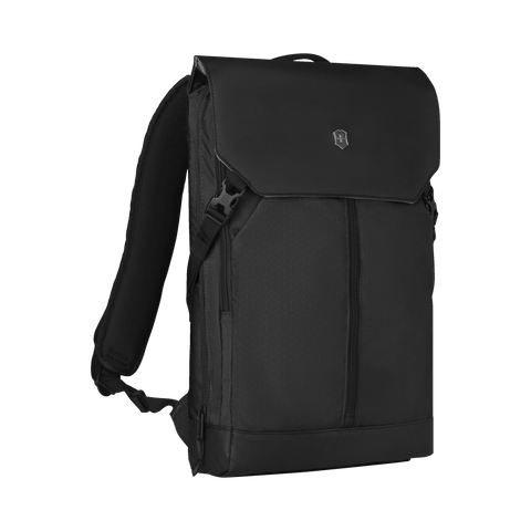 FLAPOVER LAPTOP BACKPACK, BLACK